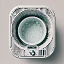 DALL·E 2025-03-13 20.46.50 - A top-down view of the Ice Haven Compact Cold Plunge Tub. The composite material interior is visible, showing a compact yet well-insulated water conta.webp